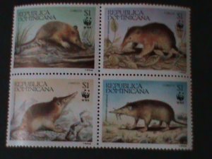 DOMINICA-1994-SC#1158- WWF-SOLANODON PARADOXUS -BLOCK MNH VF HARD TO FIND