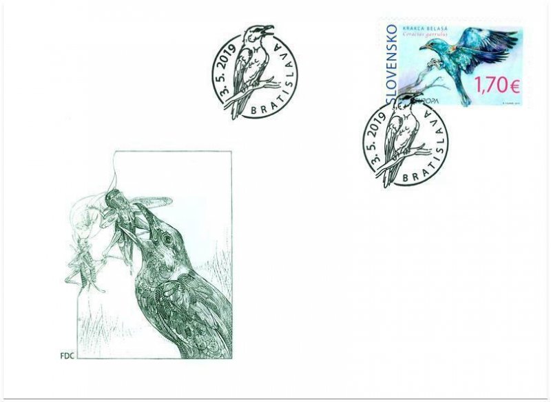 SLOVAKIA/2019 - (FDC) EUROPA CEPT Rare Birds, MNH 