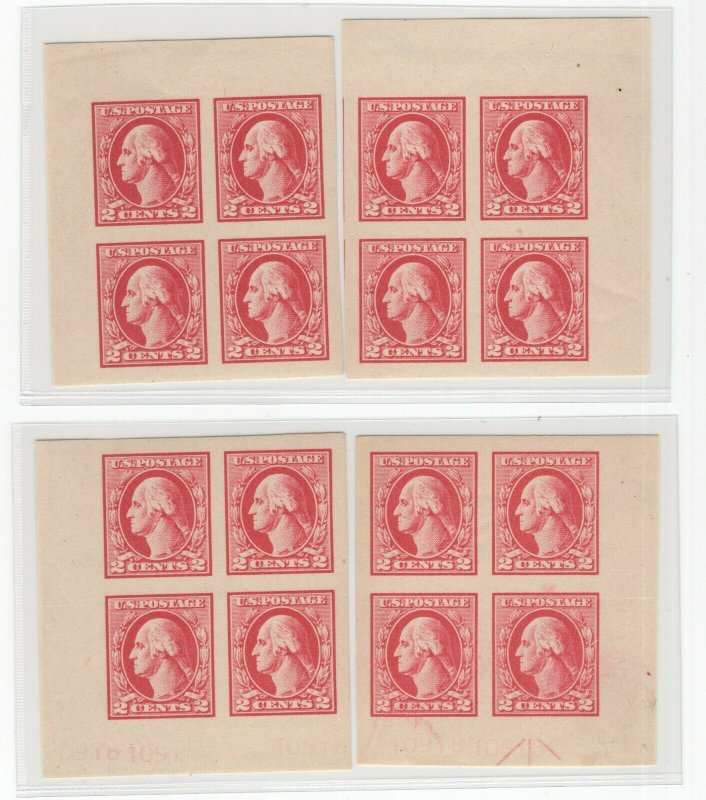 #532 Superb OG LH Tremendous Group of Corner Margin Blocks (JH 6/5/21)GP