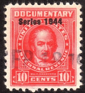 1944, US 10c, Documentary, Used, well centered, Sc R392