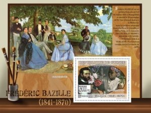 Guinea - Bazille Art -  Stamp Souvenir Sheet  - 7B-1122