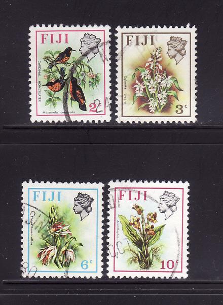 Fiji 305, 307, 310, 312 U Birds, Flowers (A)