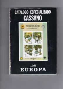 EUROPA CEPT specialized stamp catalogue 1981 by CASSANO & MARINO MONTERO 400 Pag