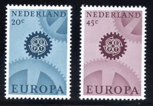 Netherlands 444-45 MNH, Europa Set  from 1967.