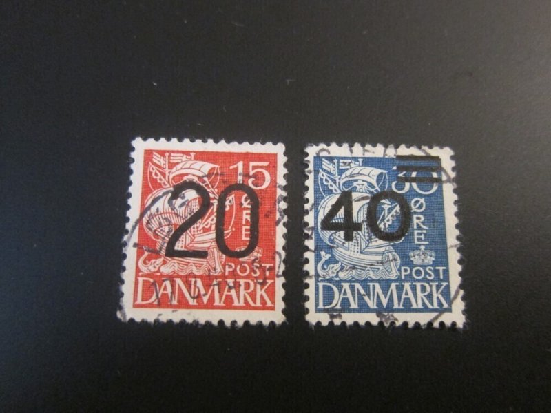 Denmark 1940 Sc 271-2 FU