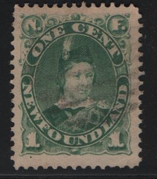 NEWFOUNDLAND, 44, USED, 1880-96,QUEEN VICTORIA