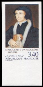 France, 1950-Present #2285 (YT 2746) Cat€20, 1992 Marguerite D'Angouleme (P...