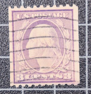 Scott 489 3 Cents Washington Used Nice Stamp CV $2.25