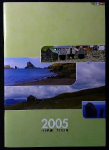 Faroe Island Denmark 2005 complete  MNH year set, A4 size folder