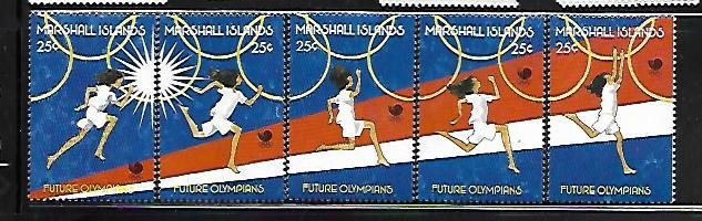 MARSHALL ISLANDS, 189A-E, MNH, FUTURE OLYMPICS