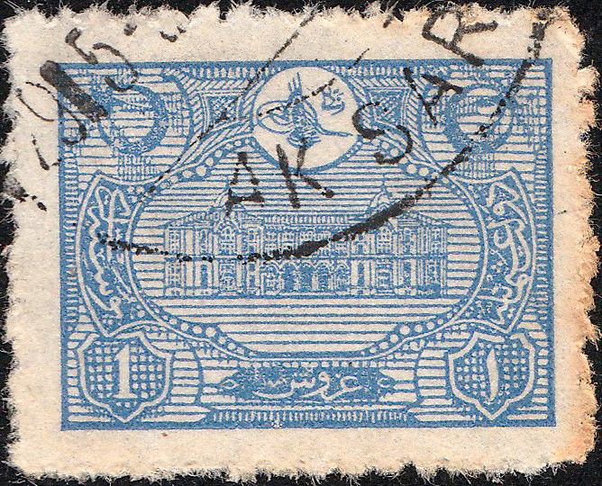 TURQUIE / TURKEY - ca.1913 AK SARAI (Anatolia) DS (C3 C&W unlisted) on Mi.216A