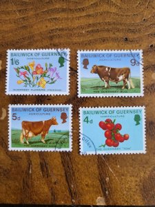 Stamps Guernsey Scott #69-72 used