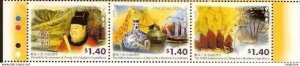 2005 HONG KONG 600 ANNI.OF ZHENG HE'S VOYAGES TO WESTERN SEAS STAMP 3V