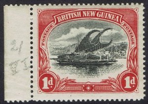 PAPUA 1901 LAKATOI BRITISH NEW GUINEA 1D MNH ** HORIZONTAL WMK