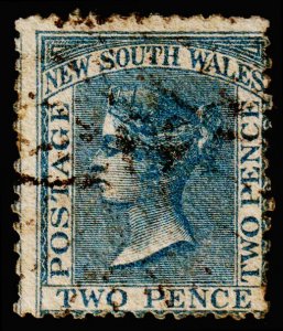 New South Wales Scott 49 (1862) Used G, CV $32.50 M