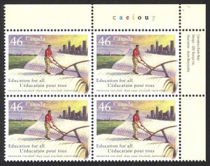 Canada Sc# 1810 MNH PB UR 1999 46c Farmer Ploughing an Open Book