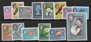 ST.HELENA SG176/89 1961 DEFINITIVE SET MNH