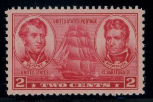 US Stamp #791 Decatur Macdonough 2c - PSE Cert - SUPERB 98 - MNH - SMQ $95.00 