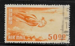 RYUKYU ISLANDS C8 USED HEAVENLY MAIDEN PLAYING FLUTE