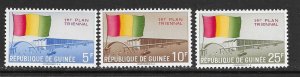 Guinea 220-2 MNH Flag set cpl. X 10 vf.  2022 CV $ 8.00