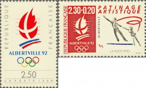 France 1990 MNH Stamps Scott 2206+B611 Sport Olympic Games