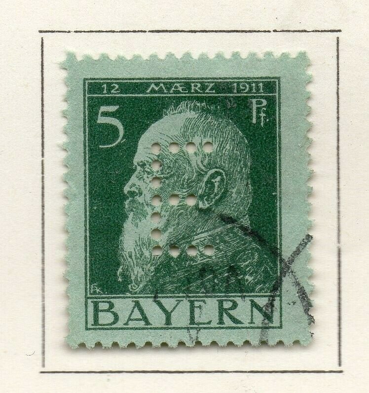 Bayern Bavaria 1912 Early Issue Fine Used 5pf. NW-120691