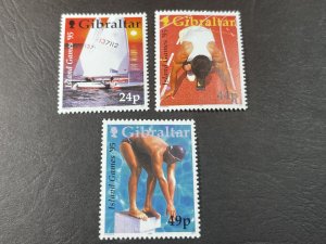 GIBRALTAR # 680-682-MINT/NEVER HINGED---COMPLETE SET---1995