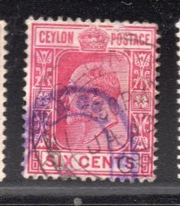 Ceylon 1903 Ed VII Early Issue Fine Used 6c. 230361