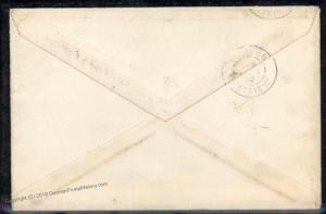 USA 1900  Colorado DENVER COLO to Paris France 10c Triangles Sc283 Cover 88136