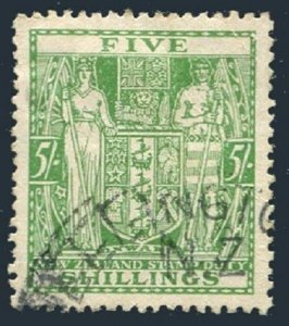 New Zealand AR 50,used.Michel Stm 32. Postal-fiscal stamps 1931. Coat of Arms.