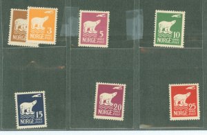 Norway #104-110  Single (Complete Set)