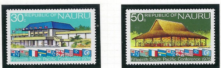 Nauru 128-29 MNH 1975 South Pacific Conference (ad1837)