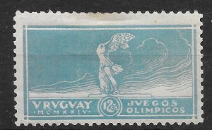 URUGUAY SG466 1924 OLYMPIC FOOTBALL WINNERS 12c BLUE MTD MINT (p)