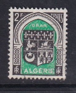 Algeria  #215   used   1947  Arms  2fr