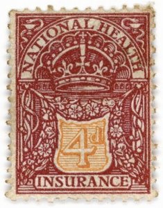 (I.B) George V Revenue : National Health & Insurance 4d