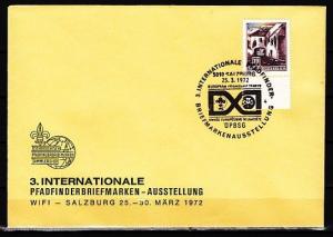 Austria, 1972 issue. 25/MAR/72. Int`l Pathfinder cancel. Cachet cover. ^