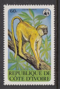 Ivory Coast 529 Monkey MNH VF