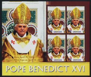 Grenada 3545 sheet MNH Pope Benedict XVI