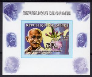 Guinea 2006 Mi#4264 Mahatma GANDHI Humanitarians Deluxe S/S Imperforated MNH