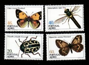 Azores # 349-352 Mint NH Bugs!