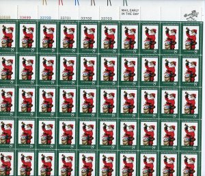 UNITED STATES SCOTT #1472 SANTA CLAUS X'MAS COMPLETE  SHEET(50) MINT NH