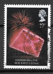 Great Britain 1989 European Parliament Election, 19p, used, Scott #1253