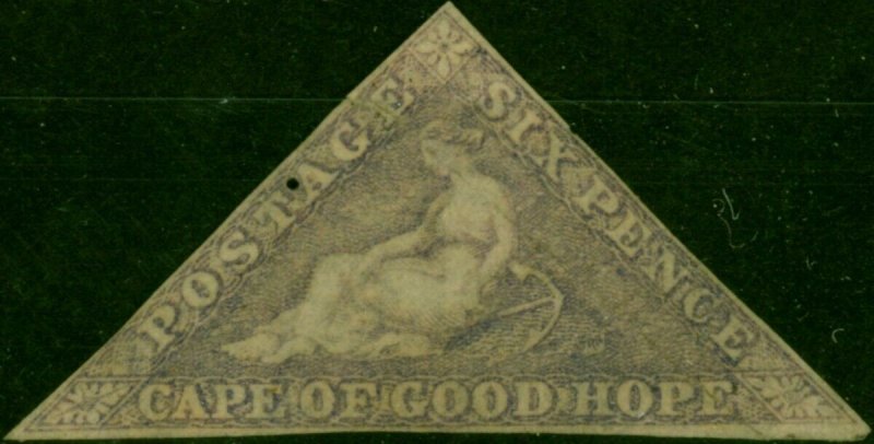 C.O.G.H 1858 6d Deep Rose-Lilac SG7b Ave Unused CV £2250