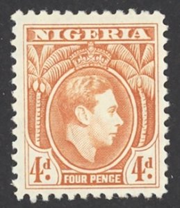 Nigeria Sc# 59 MH 1938-1951 4p King George VI