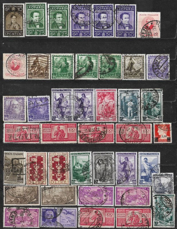 COLLECTION LOT OF 43 ITALY 1937+ CV + $33 CLEARANCE