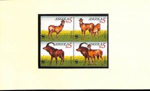 Angola WWF World Wild Fund for Nature MNH stamps Giant Sable Antelope