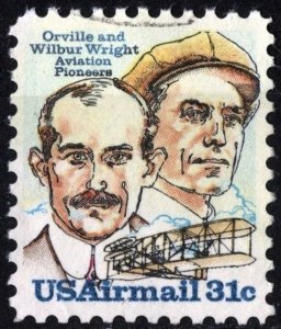 SC#C91 31¢ Wright Brothers Single (1978) Used
