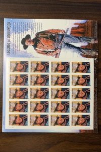 Scott 3876 37c John Wayne Mint Sheet of 20 NH Small Flaw Cat $18