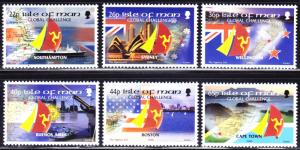 Isle of Man Scott 872-877  complete set  F to VF mint OG NH.