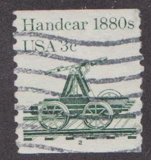 US #1898 Handcar Used PNC Single #2